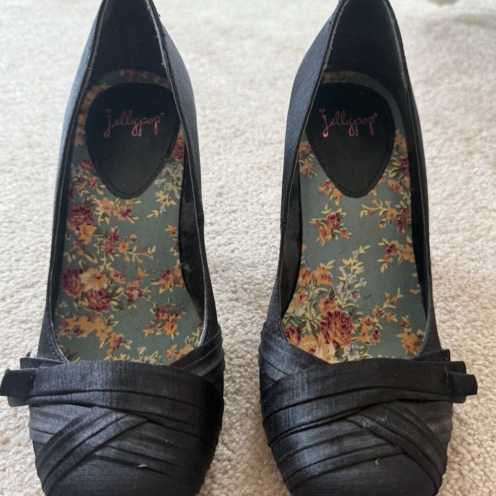 Jellypop Black Heels